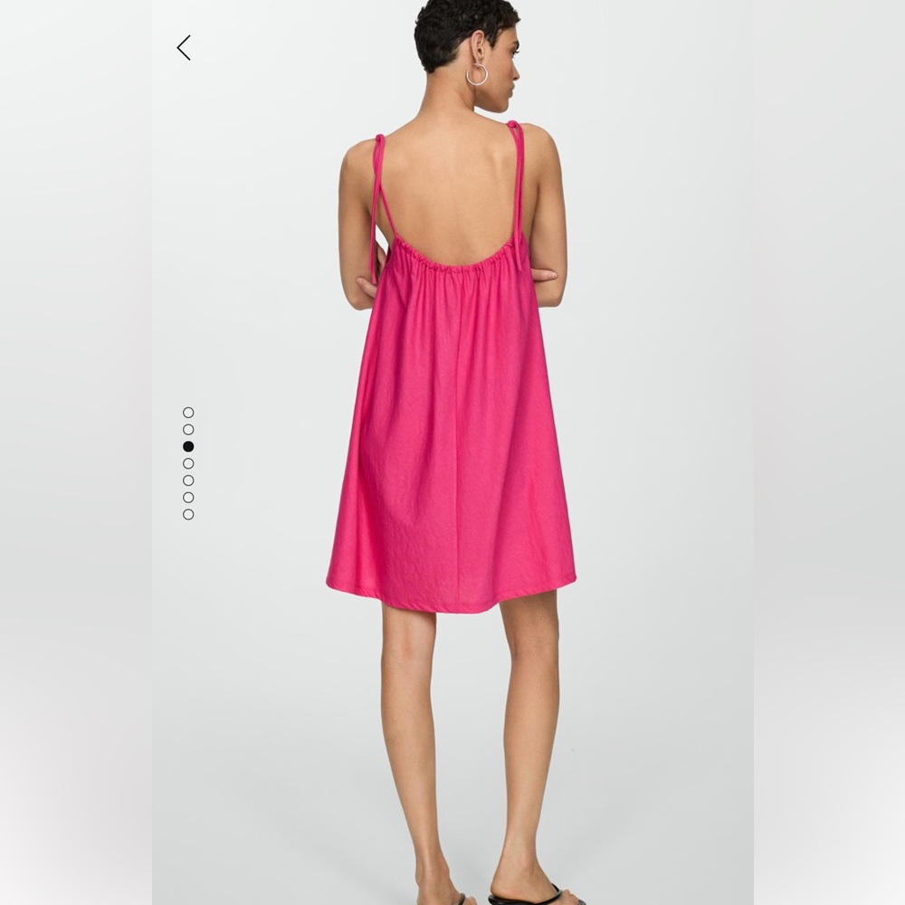 MANGO Pink Sleeveless Dress NEW - Picture 3 of 6